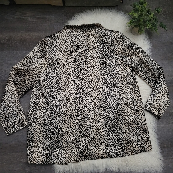 NINE WEST Animal Print Blazer Career Size Large - Picture 14 of 15